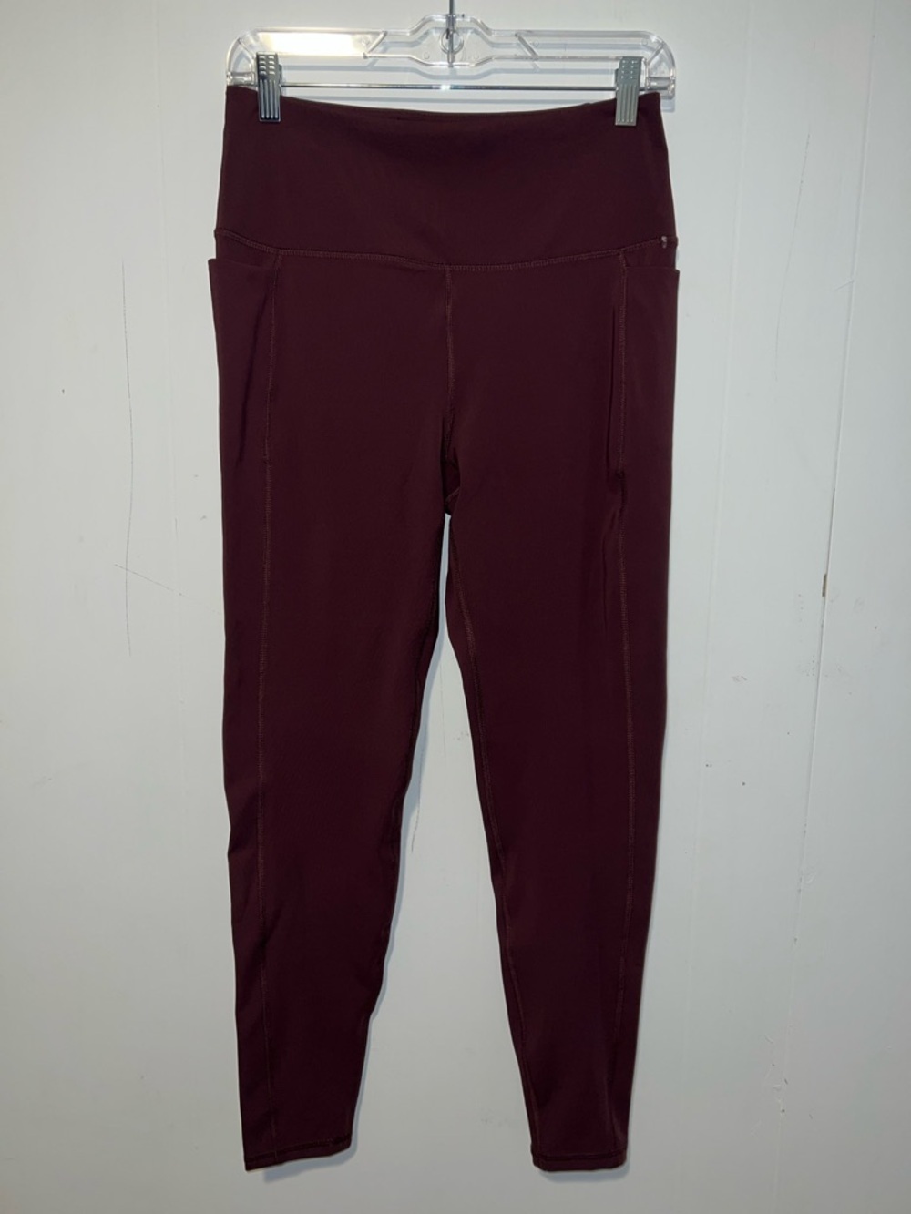 Spyder Burgundy High-Rise Leggings Size M 0416266
